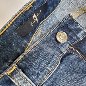 Women's 7 For All Mankind Bootcut Raw Hem Jeans 28